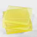 Gelbes transparentes Polyurethan -PU -Blatt